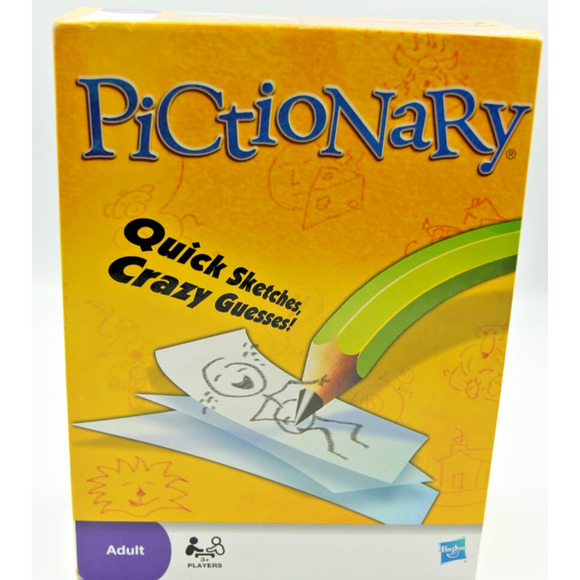 Hasbro Other - Pictionary TEAMS Board Game 2-4 players Hasbro Parker Brothers QUICK DRAW party